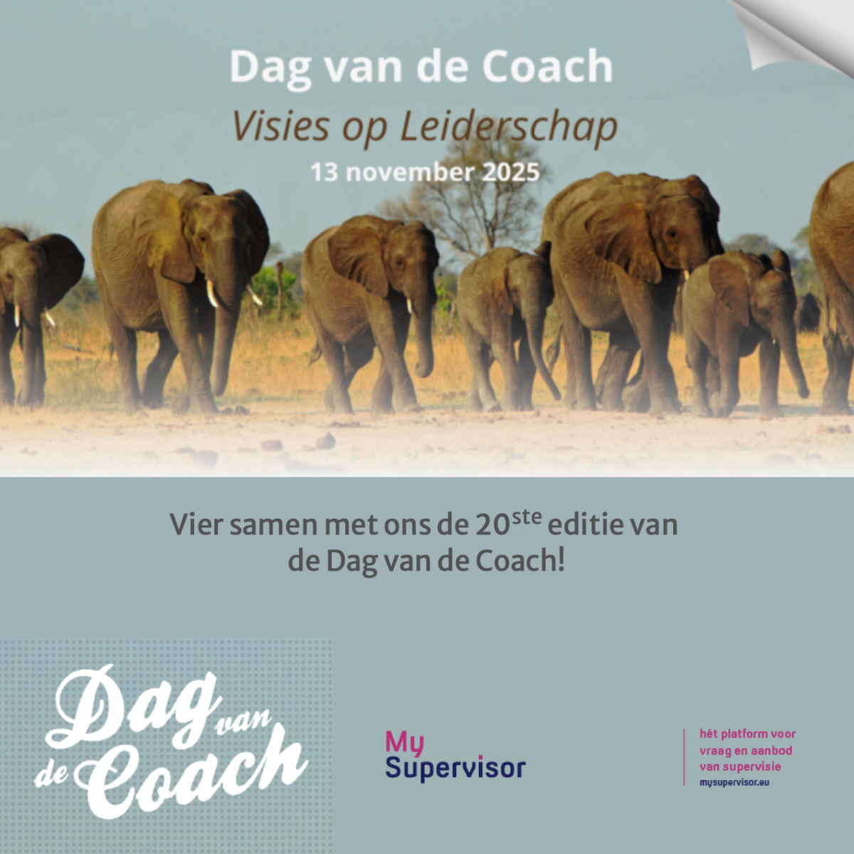 Visie op leiderschap als thema op Dag van de Coach 13 november 2025